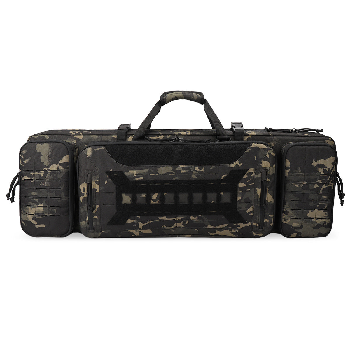 VOTAGOO Double Rifle Case Gun Bag, Safely Long-Barrel Firearm Transportation Cases  Locks, All-Weather Soft Tactical Range Bag Ackpack For Shotgun Spacious Heavy Duty