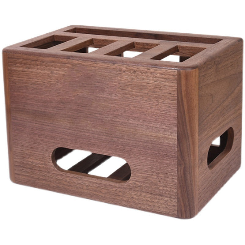 Hole-free Household Solid Wood Set-top Box Router Rack