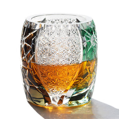 Lead-free Crystal Glass Hand Carved Cup