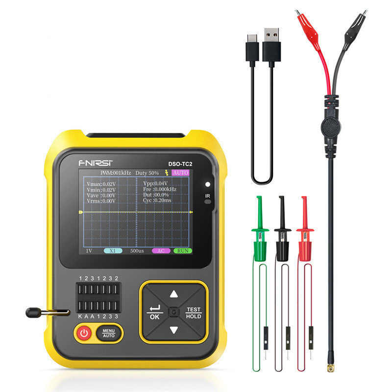 Handheld Digital Oscilloscope Portable Electronic Transistor Tester