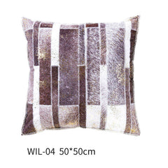 Handmade Wool Pillow Simple Modern American Country Nordic Style Imitation Leather Creative Cushion Cover