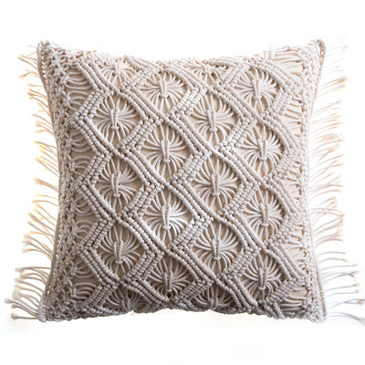 Hand-woven Cotton Thread Cushion Cover