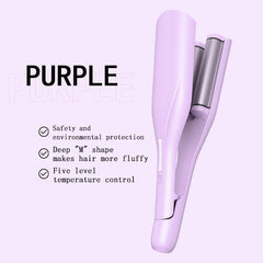 Romantic French Egg Curling Iron, Egg-Roll Hairstyle Water Ripple V-Shaped, Fast Heating, Adjustable Temperature, Hair Curler Crimper Styling Tools & Appliances With Multifunctions