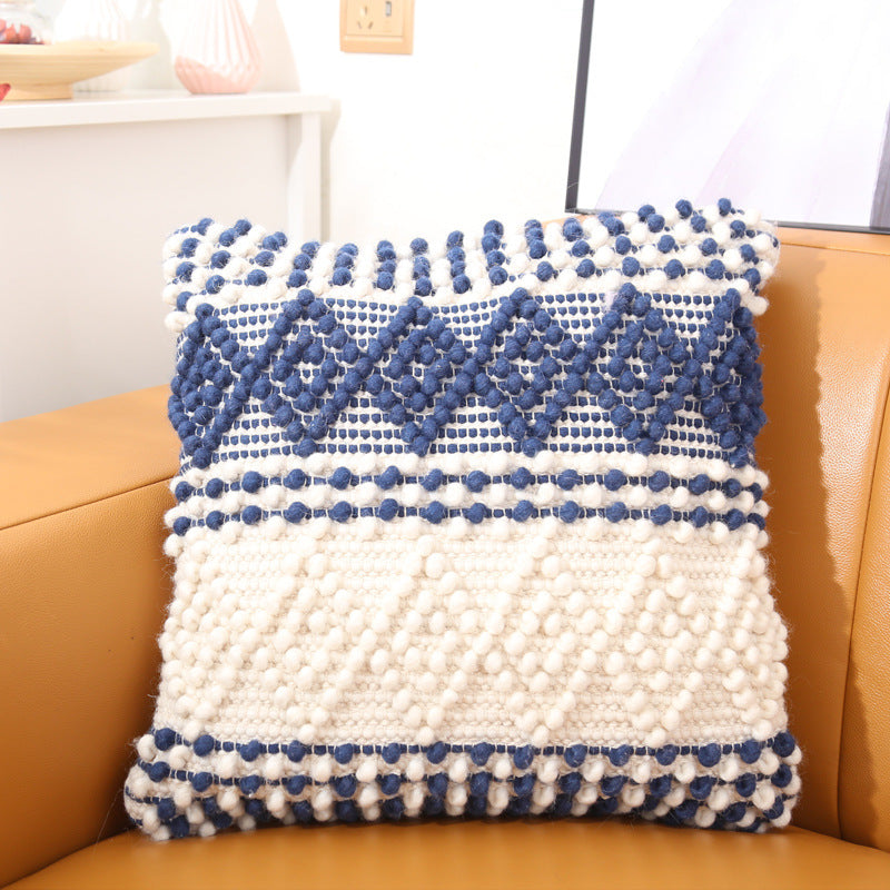 Ethnic Moroccan Style Hand-woven Wool Pillow