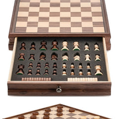 Fashion Walnut Chess And Checkers Suit