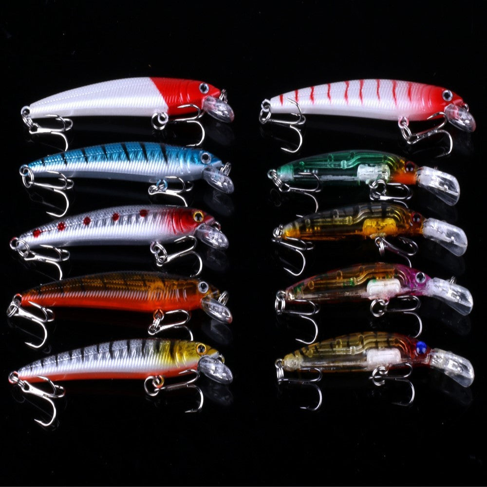 HENG JIA fast selling 56 pieces of lure bait bait kit EBAY bursting fake bait suit lure