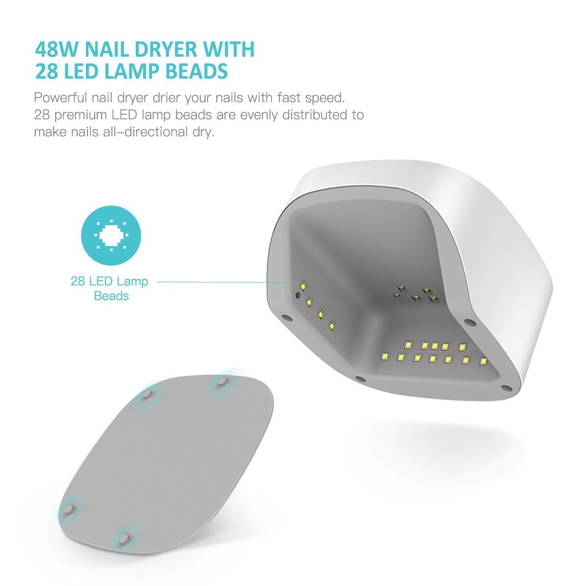 Wireless charging nail phototherapy machine