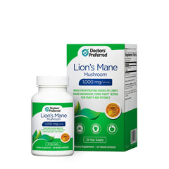 Lion's Mane Mushroom 1000mg - 60 Vegan Capsules (30 Servings)
