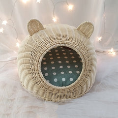 Rattan cat litter