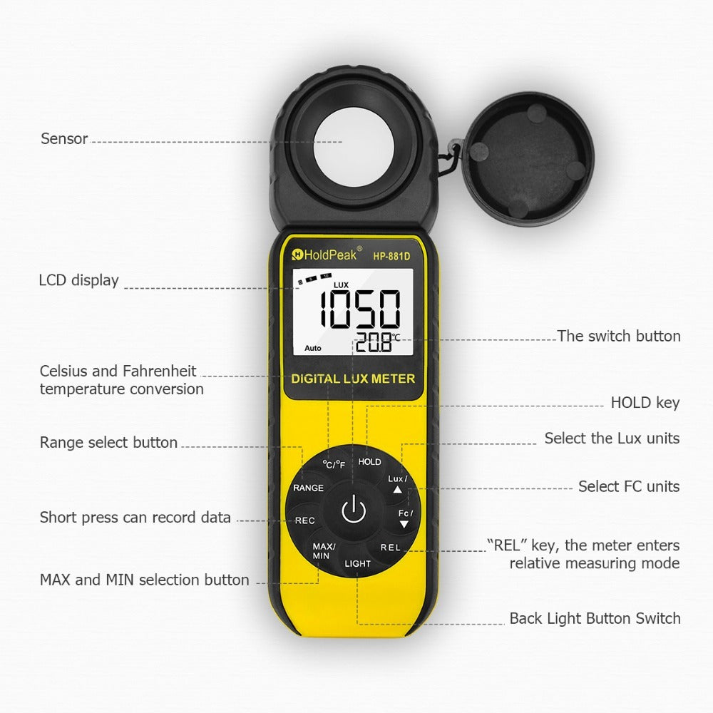 High precision lumen tester illuminance meter