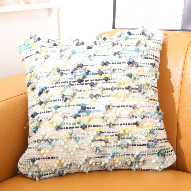 Ethnic Moroccan Style Hand-woven Wool Pillow