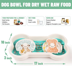 Slow Feeder Dog Bowls Anti Choking Dog Slow Feeder Bowl For Dry Wet Raw Food Dog Food Puzzle For Large Breed Dogs