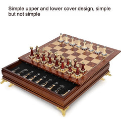 Luxury Metal Solid Wood Desktop Good Storage Chess