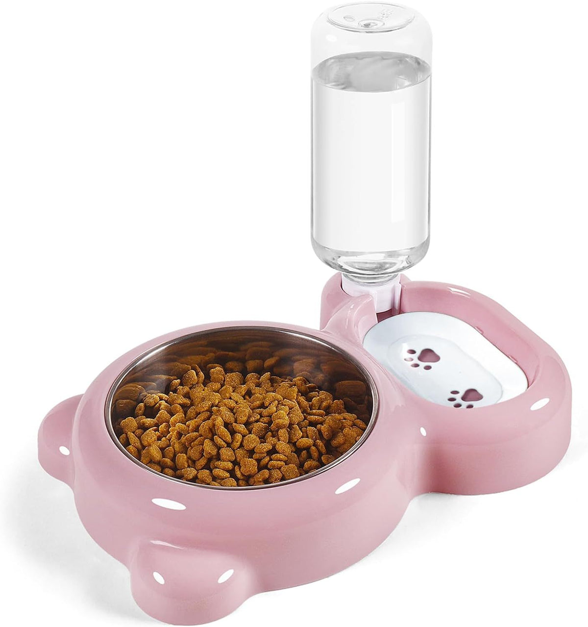 Dog Bowls Cat Food And Water Bowl Set With Water Dispenser And Stainless Steel Bowl For Cats And Small Dogs