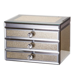 High-end Exquisite Large-capacity Multi-layer Glass Jewelry Storage Box