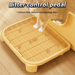 Cat Litter Mat Anti-bring Out Double Cat Litter Control Mat Cat Toilet Rubbing Foot Control Sand Table Pet Cleaning Supplies