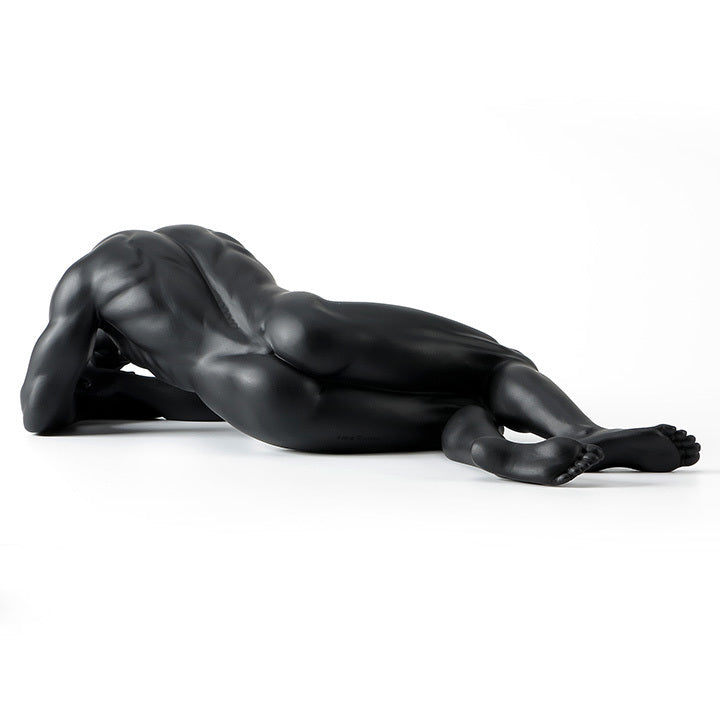 Creative Ornament Art Naked Man Bowing His Head