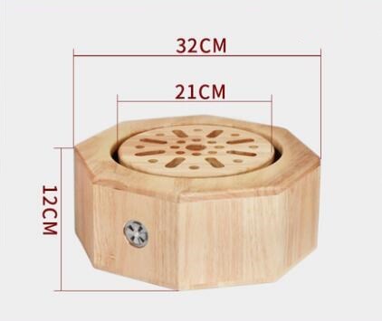 Oak Sitting Moxibustion Instrument  Stool Warming  Device Home