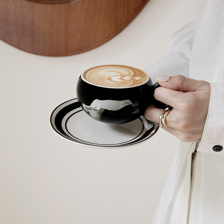 Creative Women's Ceramic Coffee Cup And Saucer Set