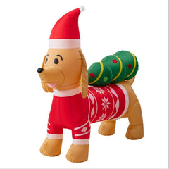 Holiday Sausage Dog Back Christmas Tree Decorations