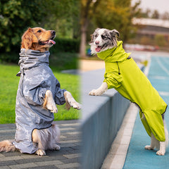 Raincoat Outdoor Waterproof Reflective Coat For Large Dogs And Pets