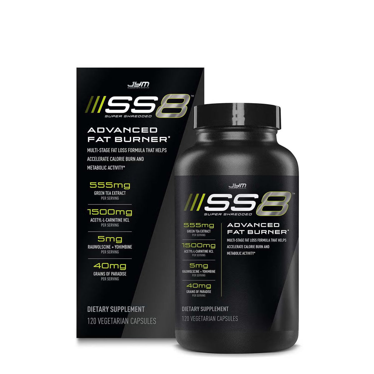 SS8™ Super Shredded 8 Advanced Fat Burner* - 120 Capsules (30 Servings)