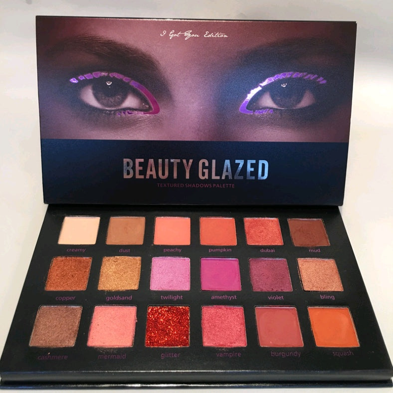 Beauty glazed 18-color new eye shadow with multi-color eyeshadow