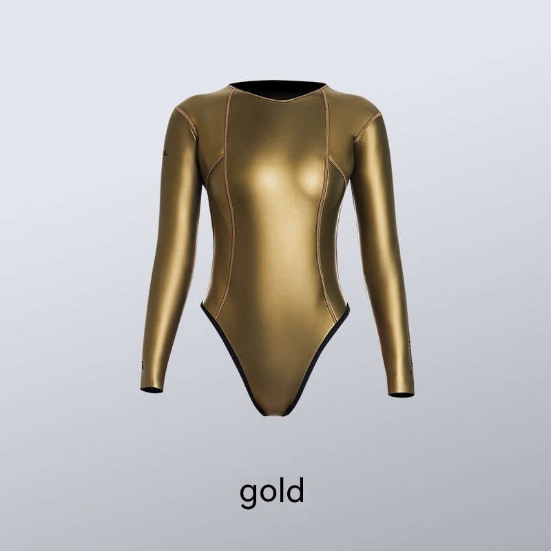 Diving Suit Female 2mm Super Elastic CR Bikini Backless Wet Free Diving Surfing Warm Diving Suit