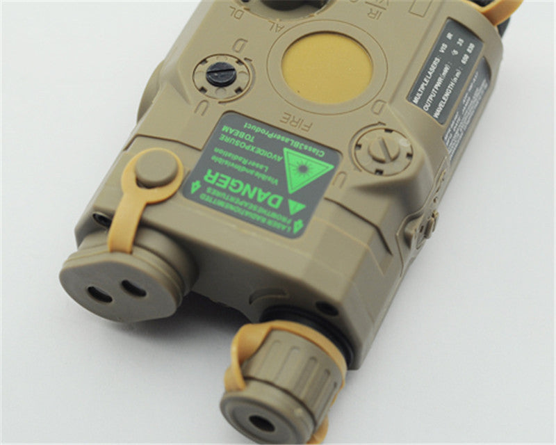 Full-featured LED white light + green laser indicator with IR lens