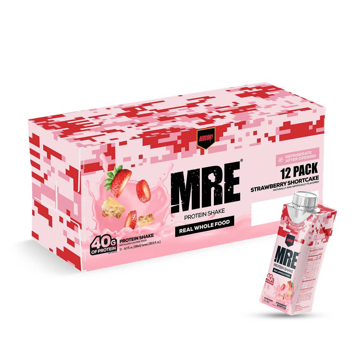 MRE® Protein Shake RTD - Strawberry Shortcake - 16.9oz. (12 Bottles)