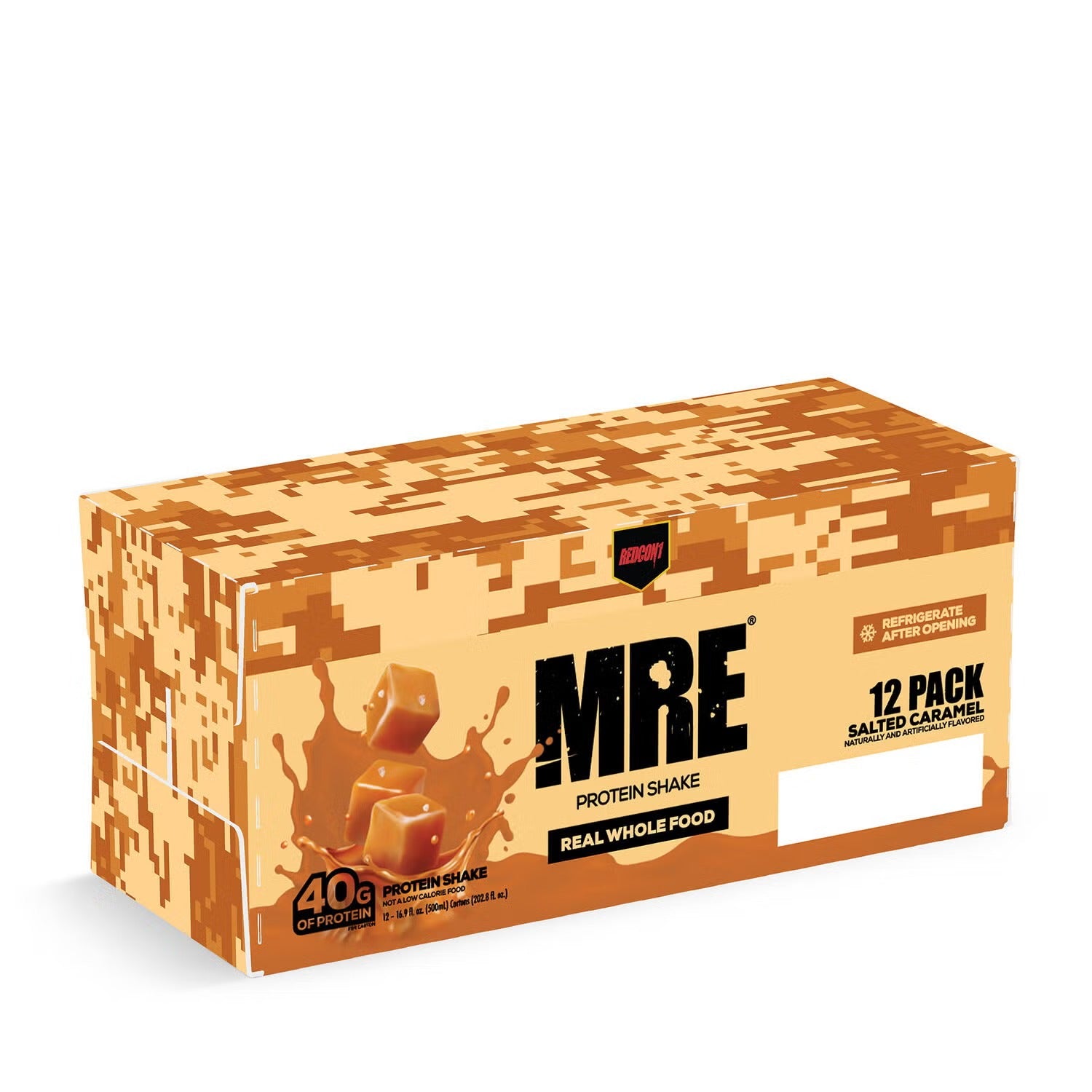 MRE Protein Shake - Salted Caramel - 16.9oz. (12 Bottles)