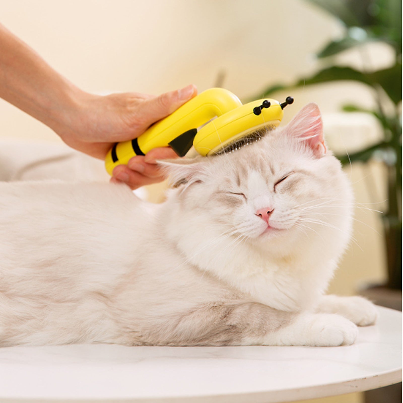 Little Bee Pet Needle Comb Cat Comb One Button Washing Artifact Pet Comb Hair Removal Pet Washing Brush Little Bee Pet Hair Removal Brush Comb - Gentle And Effective Grooming Tool For Dogs And Cats