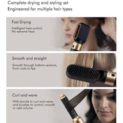 Six-in-one Hot Air Comb Multi-functional Hair Curler