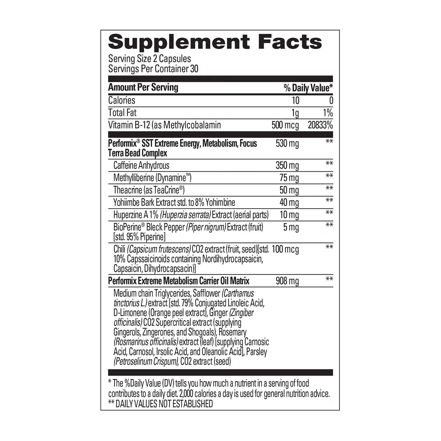 SST V3X - 60 Capsules (30 Servings)