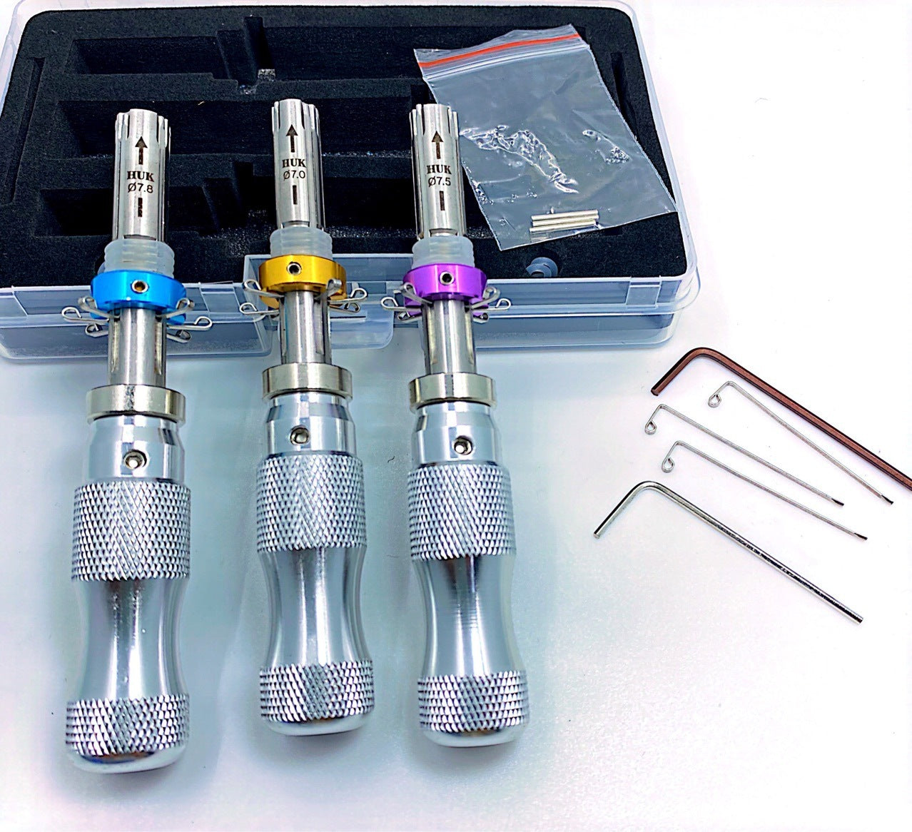 Plum Screwdriver Maker Lock Tool Equipment 7.00mm 7.5mm 7.8 Mm Steel Three-piece Set