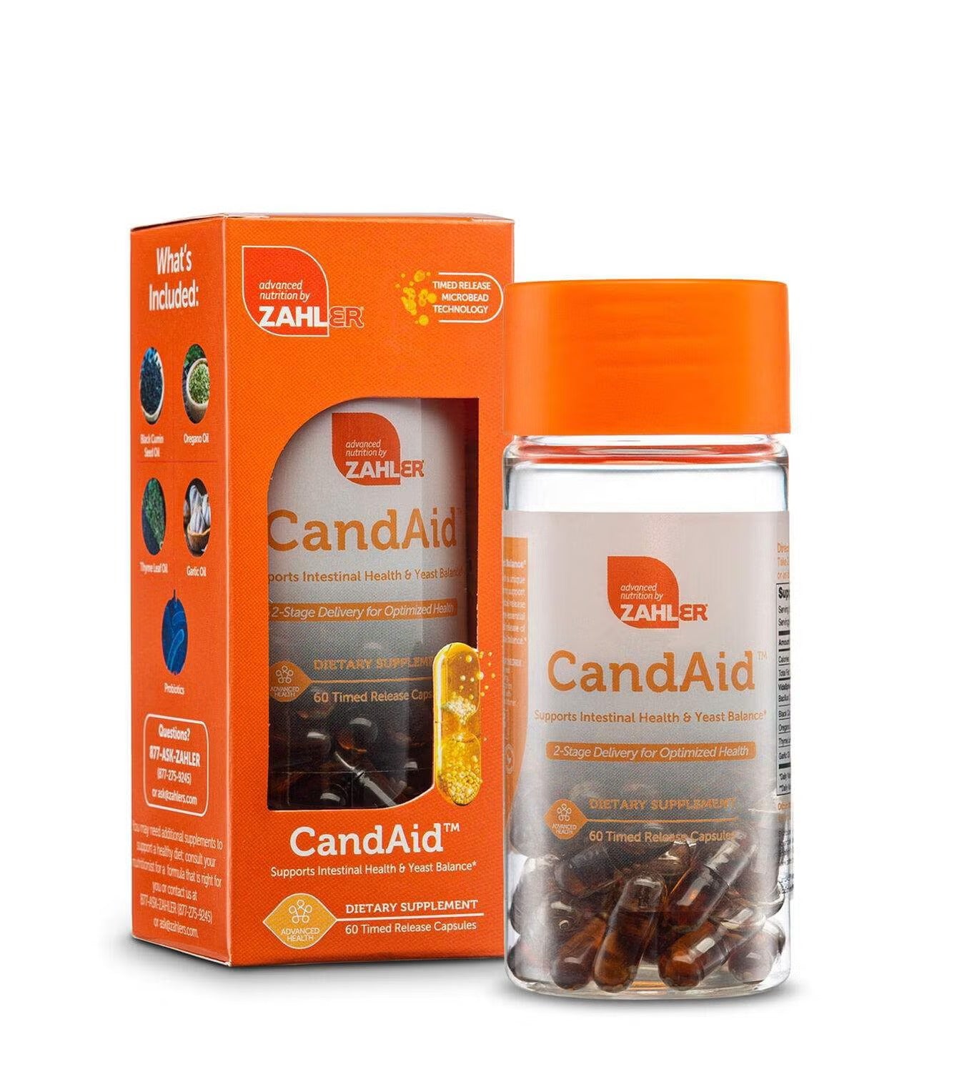CandAid™ Intestinal Health and Yeast Balance - 60 Capsules (30 Servings)