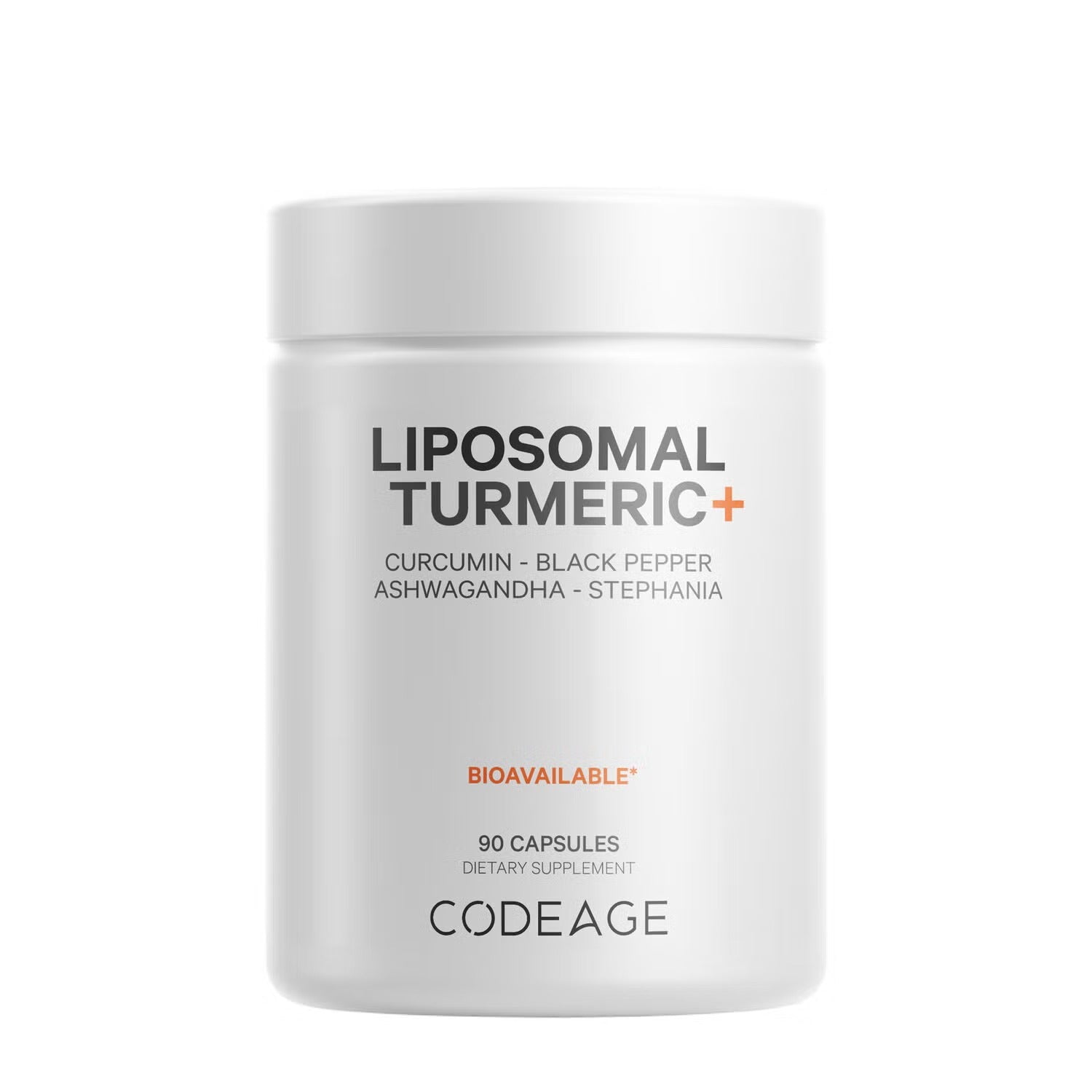 Liposomal Fermented Turmeric + Black Pepper - Curcumin & Ginger - 90 Capsules (30 Servings)