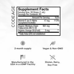Liquid Vitamin E and MCT oil - 2 fl oz. (60 Servings)