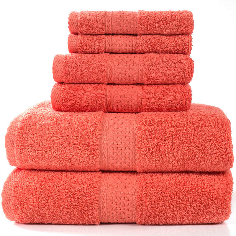 Cotton absorbent towel set of 3 pieces and 6 pieces