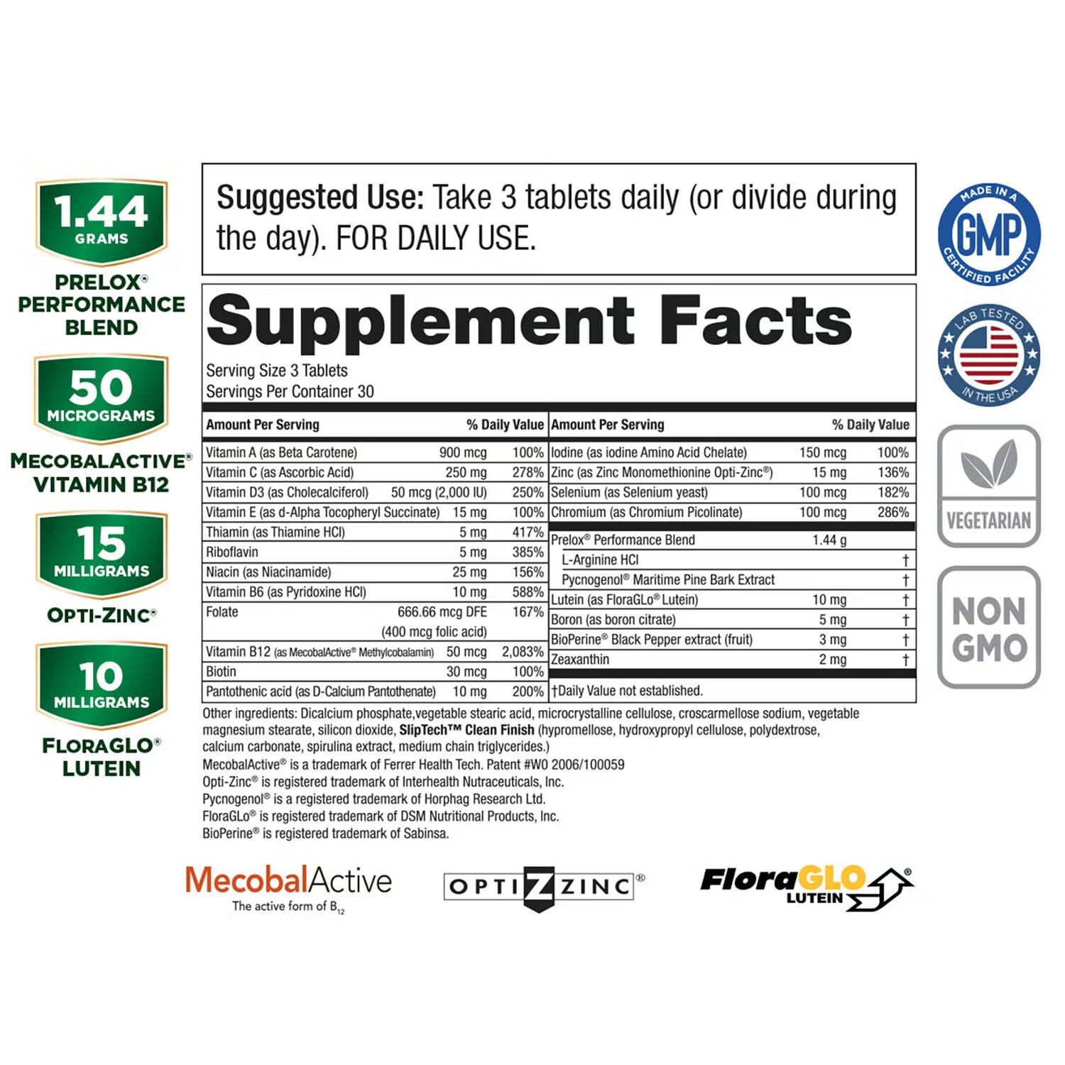 Prelox® Men's Multi™ - 90 Tablets (30 Servings)