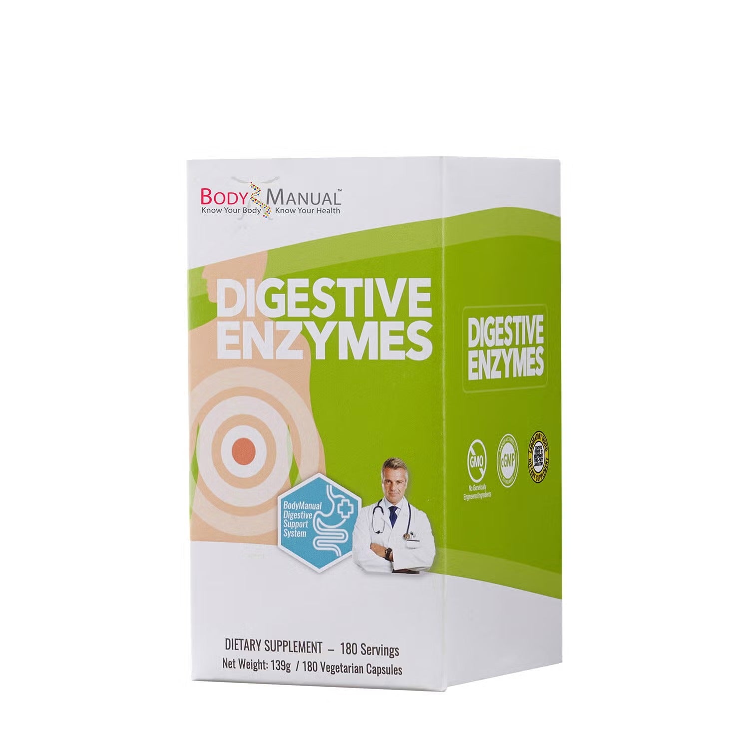 Digestive Enzymes Capsule - 180 Vegetarian Capsules (180 Servings)