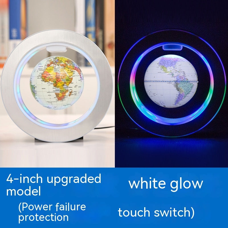 O-shaped Maglev Globe Luminous Self-rotating Ornaments