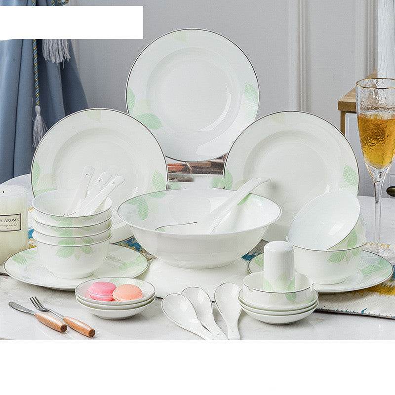 Porcelain Tableware Set Bone China Tableware Bowls And Dishes Household