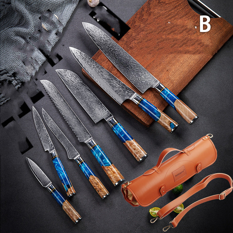 Damascus Restaurant Commercial Professional Kitchen Knife Set