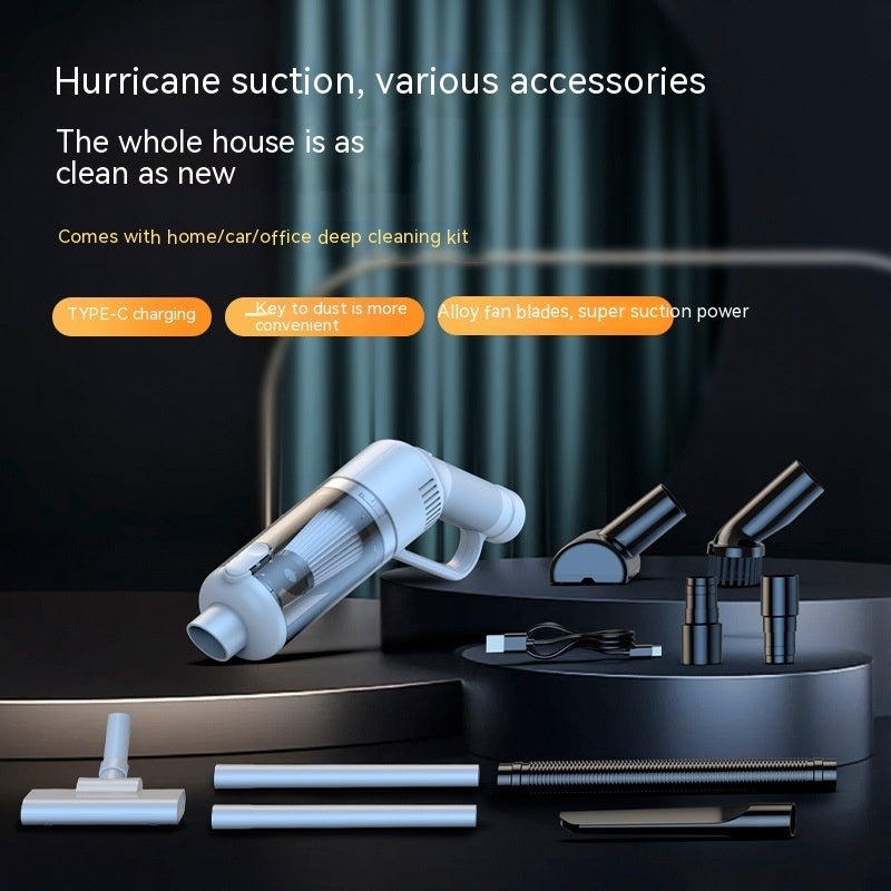 Wireless Blowing And Suction Integrated Vacuum Cleaner Handheld Dust Blower Dual Use In Car And Home Vacuum Cleaner