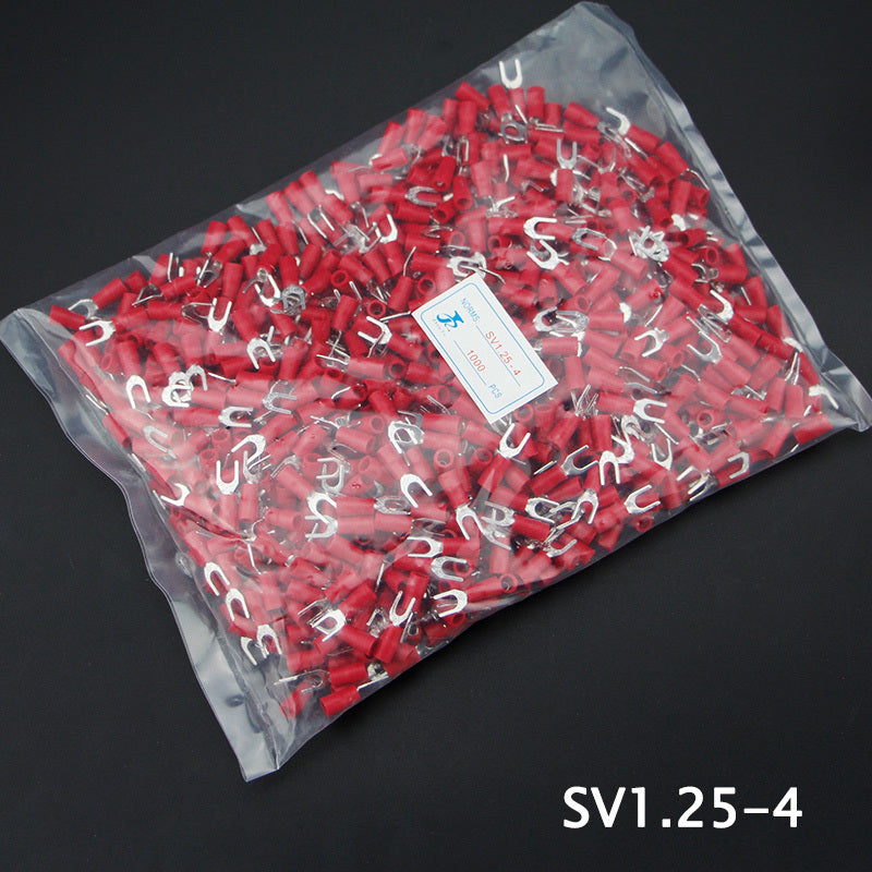 SV Series Cold-pressed Fork-shaped Pre-insulated Terminal Blocks