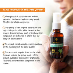 Propolis: 30% Pure Propolis Extract with Vitamin D3 & K2 - 30 ml. (30 Servings)