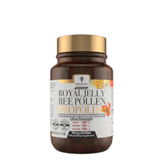 Triple Bee Complex: Royal Jelly Bee Pollen Propolis 500mg - 60 Tablets (30 Servings)