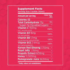 Natural Energy Shot with Ginseng (Caffeine Free) - 1.69 oz. (12 Bottles)