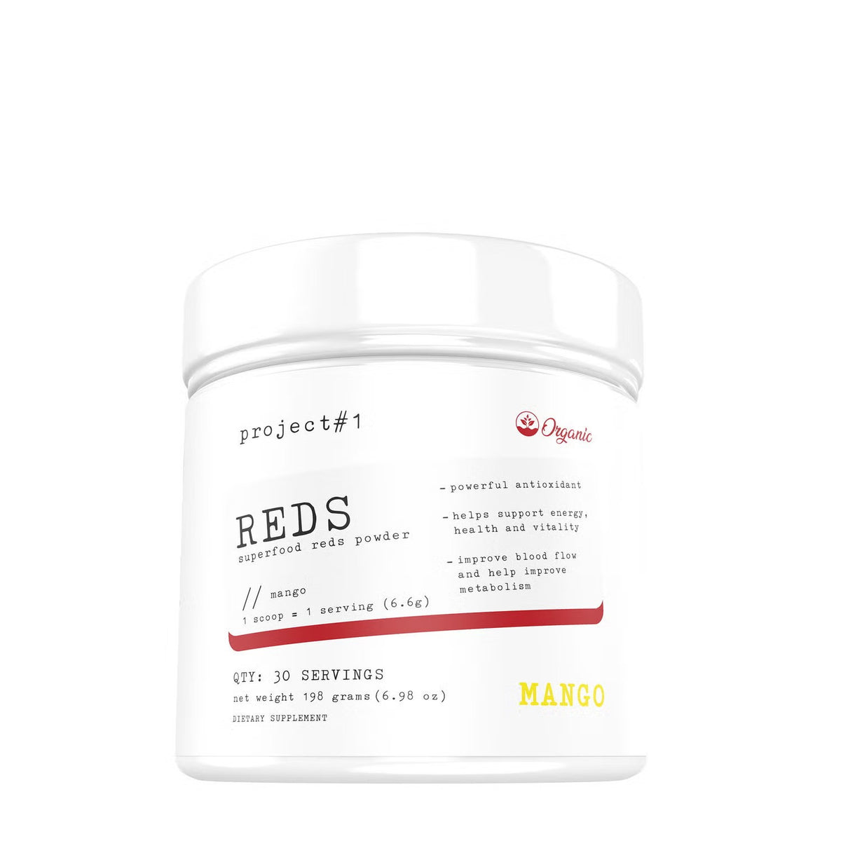 Reds Superfood - Mango - 6.98 oz (30 Servings)